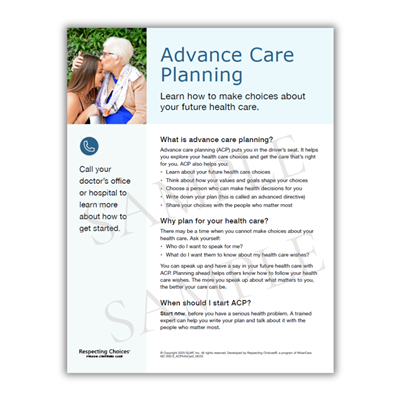 MC 500-E Advance Care Planning Info Handout
