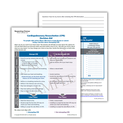 RC 301-E Decision Aids: CPR