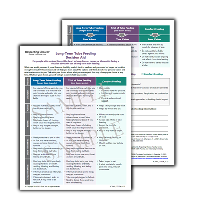 RC 303-E Decision Aids: Long Term Tube Feeding