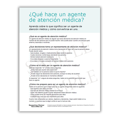 MC 520-S Health Care Agent Information