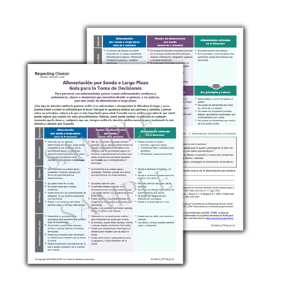 RC 303-S Decision Aids: Long Term Tube Feeding - Spanish
